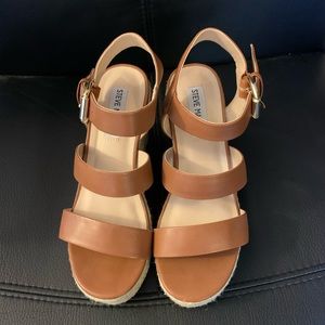 Steve Madden Woven Platform Wedges